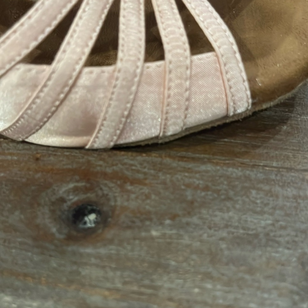 Chic nude Tan Strappy Dance Sandals - Picture 6 of 6